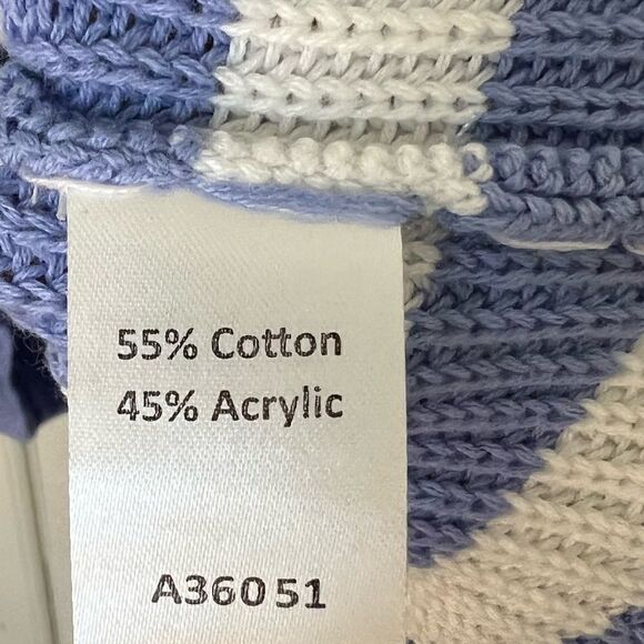 The Tog Shop Blue/White Long Sleeve Stripe Button-Up Cardigan - Picture 8 of 8